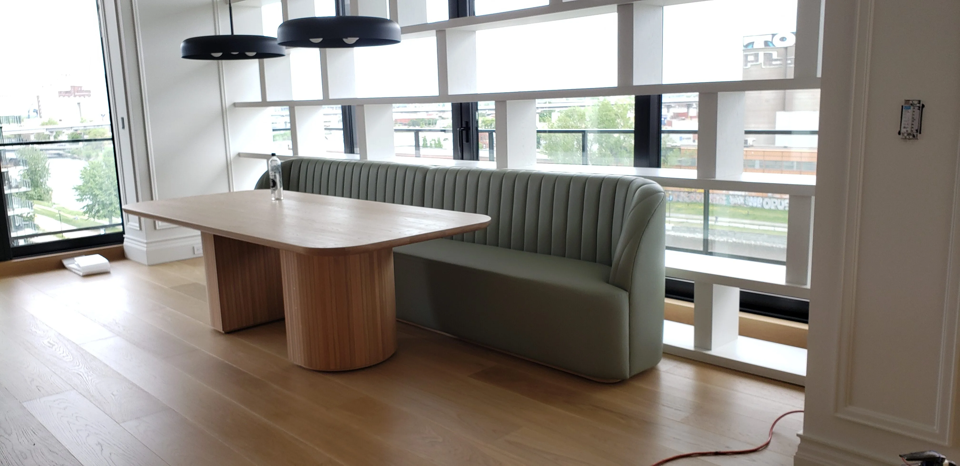 Custom kitchen and dining millwork by Meubles Ciano in Montréal